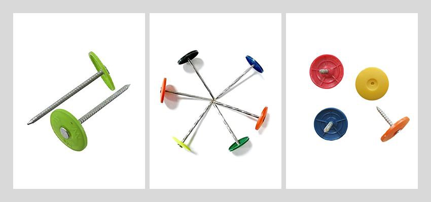 Ring Shank Plastic Cap Roofing Nails types