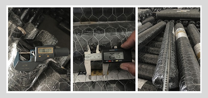 hexagonal wire mesh inspection